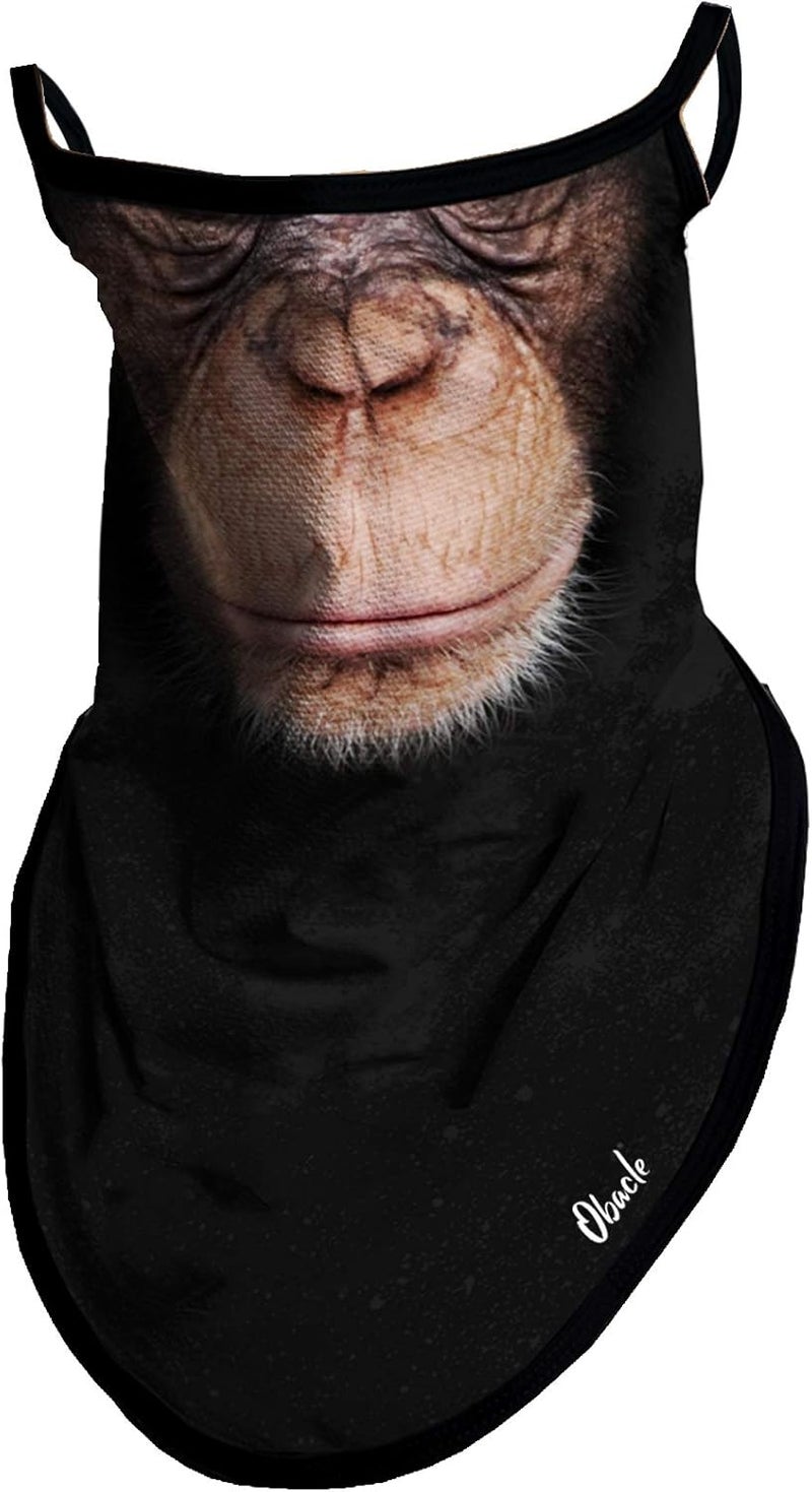 Obacle Bandana Face Mask with Ear Loops Neck Gaiter Face Mask Scarf Face Cover for Men Women - Image 1